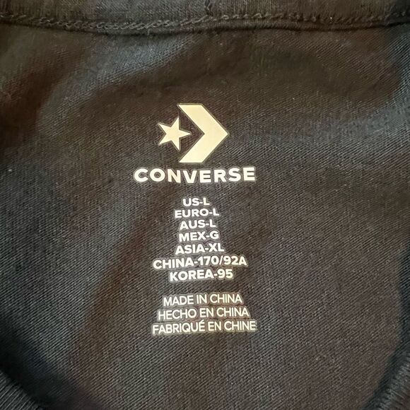 NWT! Black converse graphic tee - Picture 3 of 9